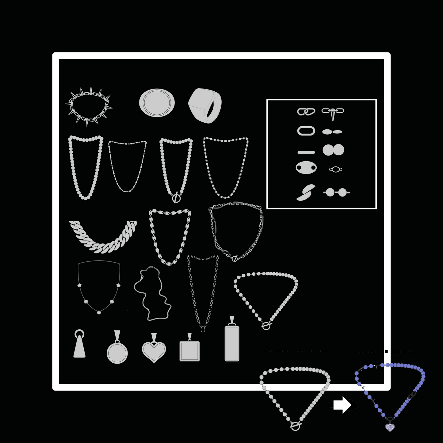 MEGA PACK! + 500 CLOTHING AND ACCESSORY VECTOR MOCKUPS + (POCKETS, COLLARS, HOODS...) + TUTORIALS! 95 3D MOCKUPS AND 2 MANNEQUINS, TECH PACK WITH A GUIDE, OVER 3000 MANUFACTURERS WORLDWIDE! NEW DESIGNS ADDED MONTHLY!